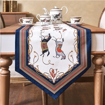 ДОРОЖКА НА СТОЛ "PASSAGE", 45Х300СМ, БЕЛЫЙ, 100% ХЛОПОК,ТВИЛ