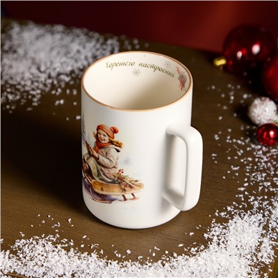 КРУЖКА LEFARD "ХОРОШЕГО НАСТРОЕНИЯ НА ЦЕЛЫЙ ГОД" 400МЛ