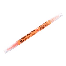 Маркер текстовыделитель 0.5-3.5 мм ErichKrause Visioline V-16 Brush Neon, двухсторонний, оранжевый неон, чернила на водной основе