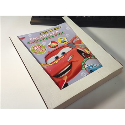 Набор раскрасок с наклейками в ассортименте (в наборе 5 видов по 3 штуки)