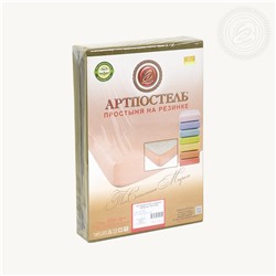 Простыня трикотажная на резинке Олива Арт Дизайн Акция