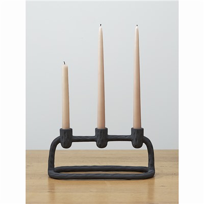 Подсвечник Stery, 14 см, черный