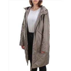 22098 DK.BEIGE Куртка демисезонная двухсторонняя женская (80 гр. синтепон)