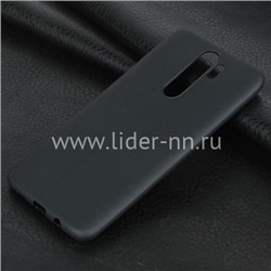 Задняя панель для Xiaomi  Redmi Note 8 Pro Силикон матовый (черная)