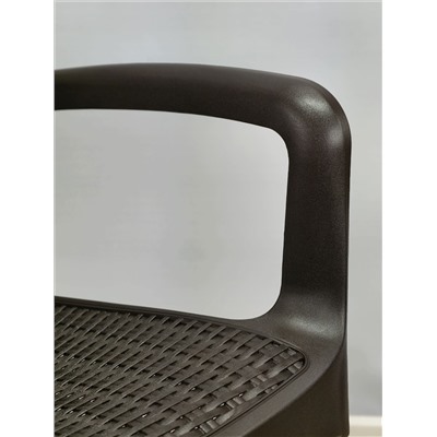 Стул SHT-ST68/S424
                        черно-коричневый / черный муар (цинк)