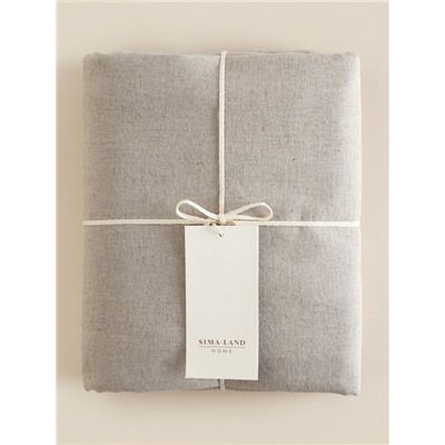 Простыня на резинке SL Home Linen collection 140*200+30 см , цв.бежевый, лён30%/хлопок70%