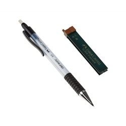 Карандаш механический Faber-Castell "Grip Matic"+грифели, 0,5мм, небесный, блистер