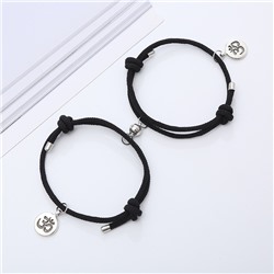 BS781-01 Парные браслеты Ом, цвет чёрный