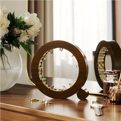 Органайзер для украшений Ferris,  Ø19 см, орех