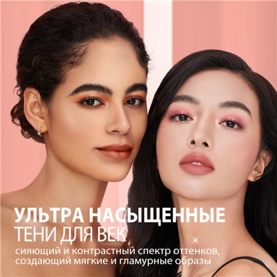 Палетка теней для век O.TWO.O 9 цветов №01 Оранжево-коричневый