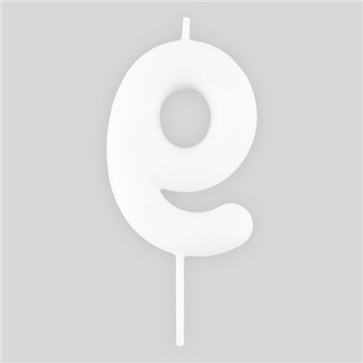 Свеча для торта, цифра «9», светится в темноте, 3,8 х 8 см