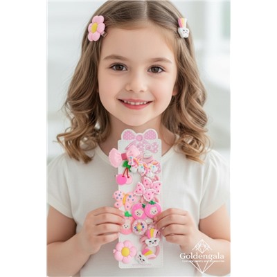 Набор аксессуаров для волос (уточки 5 шт + резинки 10 шт) Арт НД11 тип 6