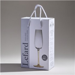 НАБОР БОКАЛОВ ДЛЯ ШАМПАНСКОГО ИЗ 2-Х ШТУК "J'ADORE" 250 МЛ