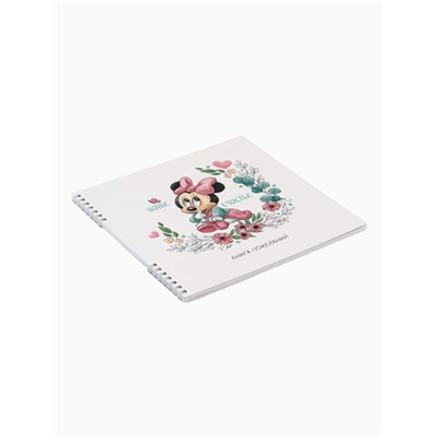 Книга пожеланий на пружине, 21.7×21 см, Минни Маус