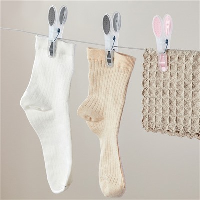 Усиленные прищепки с силиконовыми вставками 30 шт. 8,5*4 см.