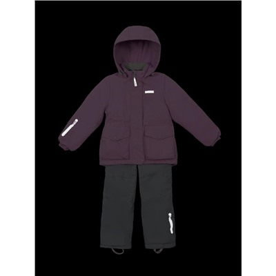 Комплект утеплённый для девочки NIKASTYLE 7м2225 Орхидея серый