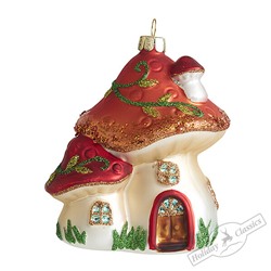 Домик лесной "Грибочки" (стекло) 9,5х7,5х11 см