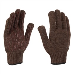 Перчатки трикотажные, верблюжья и овечья шерсть, ПВХ -гель Протектор Сибртех