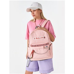 Рюкзак «Shh! Quiet!» розовый с кольцами