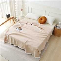 Хлопковая марлевая простыня, прохладное одеяло, полотенце, оптовые продажи, простой и элегантный дизайн