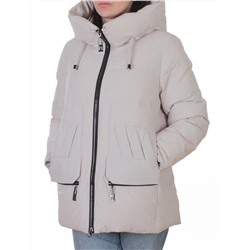 M-M05 GRAY/BEIGE Куртка зимняя женская (150 гр. холлофайбер)