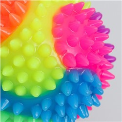 Мяч для собак светящийся, TPR, 7.5 см, микс цветов