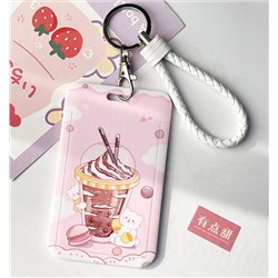 Футляр для карт "Ice cream cocktail", pink