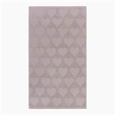 Полотенце махровое Love Life "Hearts" 30*50 см, светло-розовый, 100% хл, 450 гр/м2