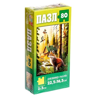 Пазл «Лесные животные», 80 деталей