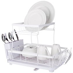 СУШИЛКА ДЛЯ ПОСУДЫ БЕЛАЯ 43*30*31 СМ (КОР-6ШТ)