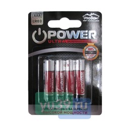 Элементы питания ProDomLux AAA/LR 03, 1/4 шт.