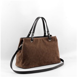 Сумка 168 эко-замша шоколад ХИТ продаж