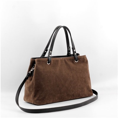 Сумка 168 эко-замша шоколад ХИТ продаж