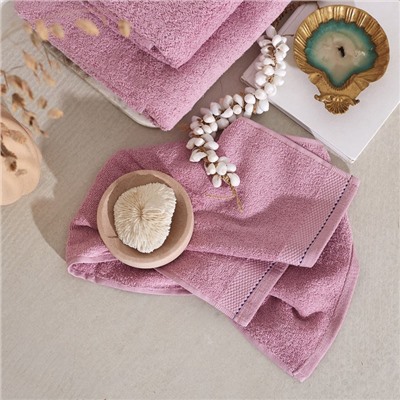 Полотенце махровое LoveLife "Plain" 50*90 см, цв. пыльная роза, 100% хлопок, 450 гр/м2