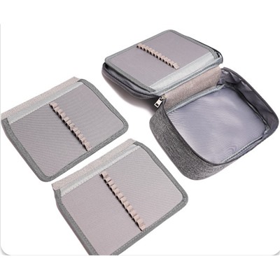 Сумка-органайзер для маркеров/карандашей, серая (23*7*16,5 см)