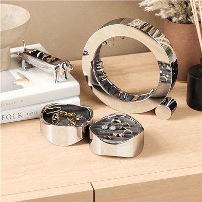 Органайзер для украшений Wavy, хром