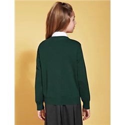Girls' Cotton Rich School Cardigan (3-16 Yrs)