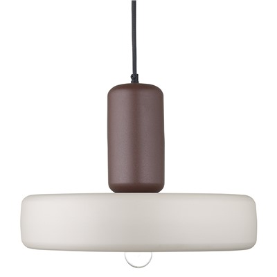 Светильник подвесной Juko, Ø42х31 см, вишневый/бежевый