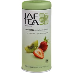 JAF TEA. Зеленый. Клубника-киви 100 гр. жест.банка