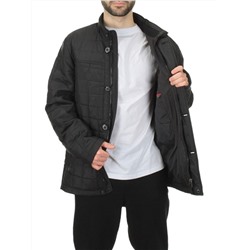 1561 BLACK Куртка мужская демисезонная  (70 гр. холлофайбер)