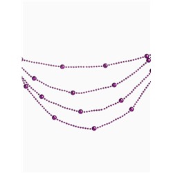 Бусы на ёлку «Шарики», длина 2.7 м, фиолетовые