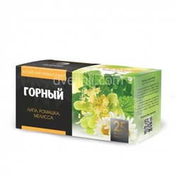 Травяной чай Горный, 25 фильтр-пакет по 1,2 г