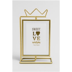 Фоторамка «Crown», gold, металл (10*15 см)