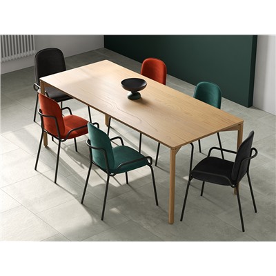 Стул Ror, 2 Frame, велюр, черный/зеленый