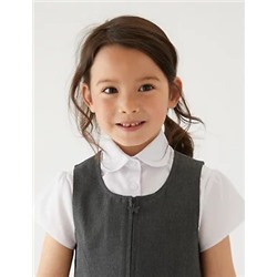 Girls' Longer Length Pleated School Pinafore (2-12 Yrs)