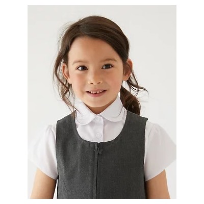 Girls' Longer Length Pleated School Pinafore (2-12 Yrs)