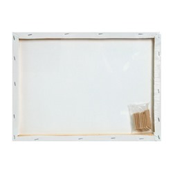 Холст на подрамнике, хлопок 100%, 1.6×18×24 см, акриловый грунт, среднезернистый, 380 г/м²