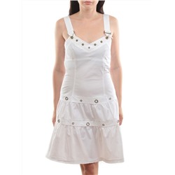 XA-68026 WHITE Сарафан женский (97% хлопок, 3% эластан)
