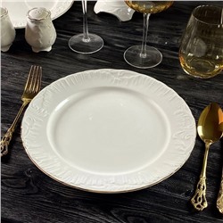 305-057 Набор из 6 тарелок 27см АВРОРА ЗОЛОТО в под.уп.(х4)Фарфор