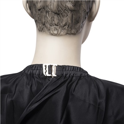 Dewal Пеньюар для стрижки «Глянец» AA04Black, 128 х 146 см, черный глянцевый